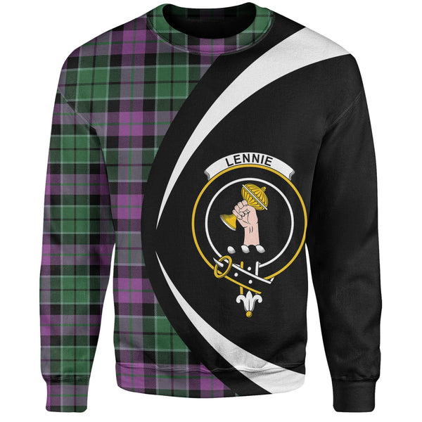 Lennie Ancient Clan Badge Tartan Sweatshirt Circle Style Personalized