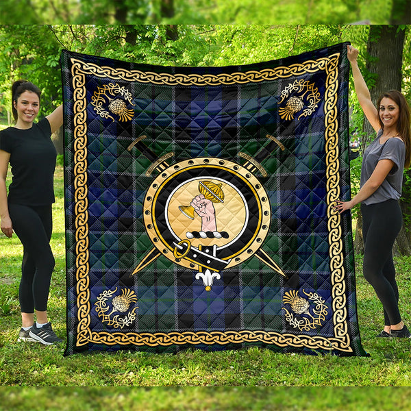 Lennie Modern Clan Badge Tartan Premium Quilt Celtic Shield