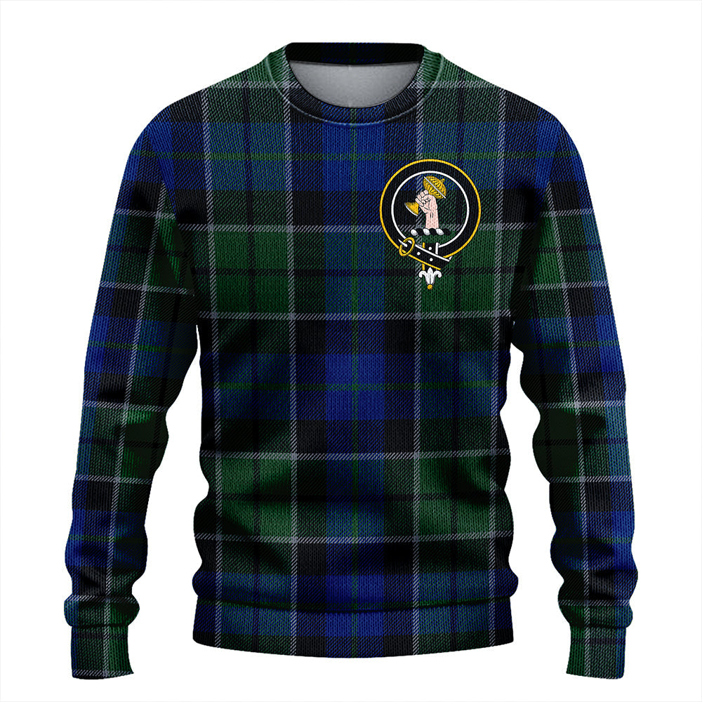 Lennie Modern Clan Badge Tartan Knitted Sweater