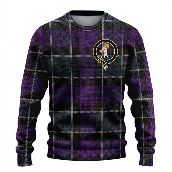 Lennie Weathered Clan Badge Tartan Knitted Sweater