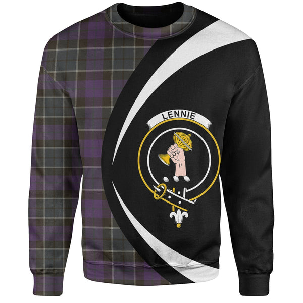 Lennie Weathered Clan Badge Tartan Sweatshirt Circle Style Personalized