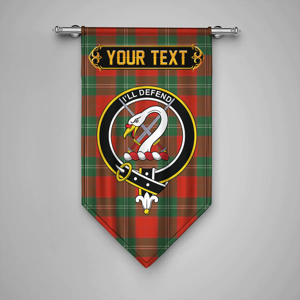 Lennox Ancient Clan Badge Tartan Gonfalon Personalize | Celticprime.com ...