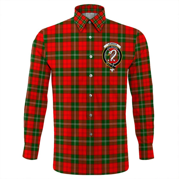 Lennox Modern Tartan Classic Crest Long Sleeve Button Shirt