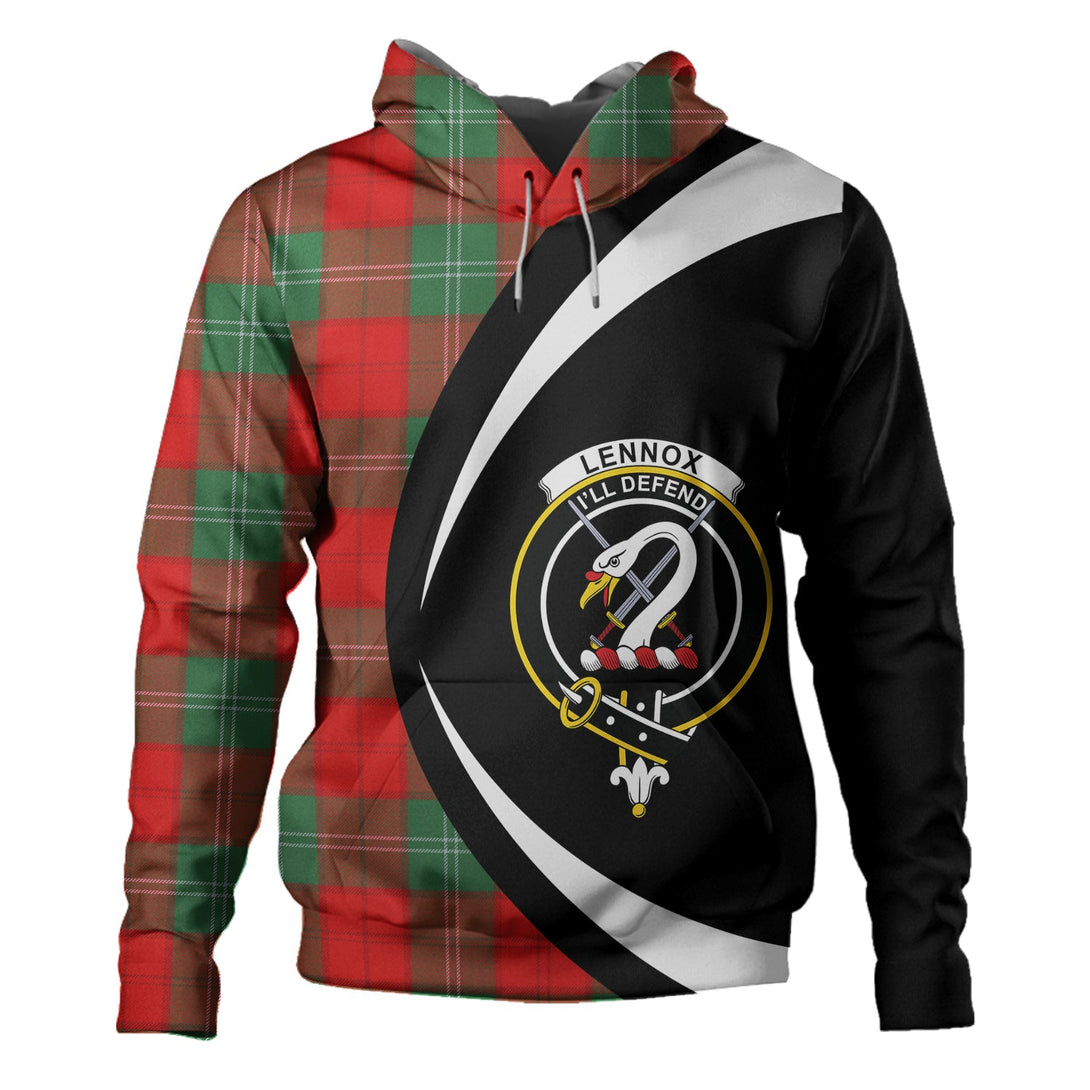 Lennox Modern Clan Badge Tartan Hoodie Circle Style