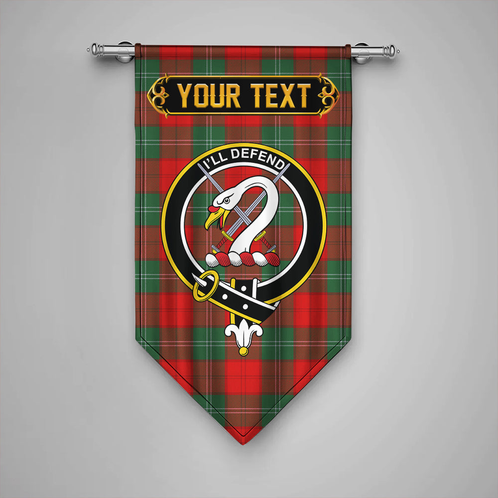 Lennox Modern Clan Badge Tartan Gonfalon Personalize