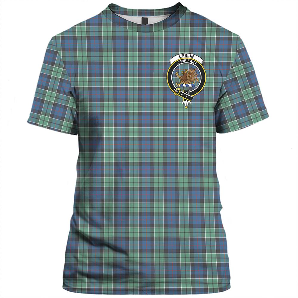 Leslie Hunting Tartan Classic Crest T-Shirt