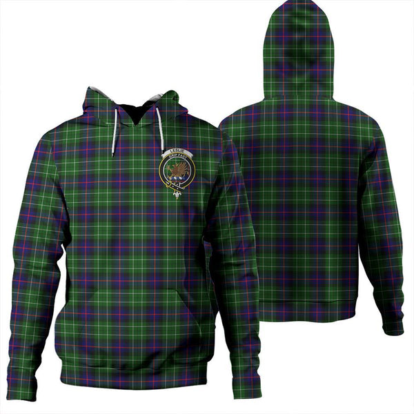 Leslie Hunting Ancient Tartan Classic Crest Hoodie