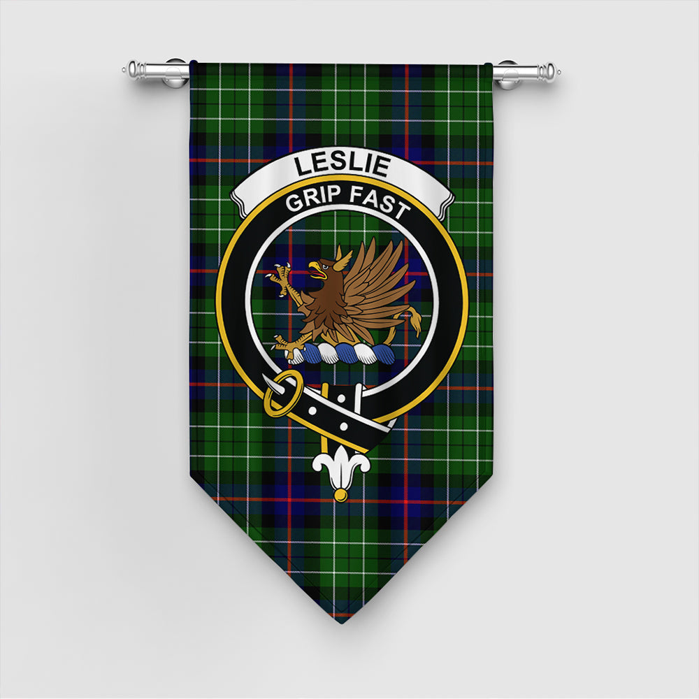 Leslie Hunting Ancient Tartan Classic Crest Gonfalon