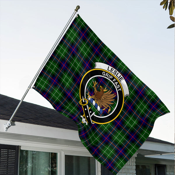 Leslie Hunting Ancient Classic Crest House Flag