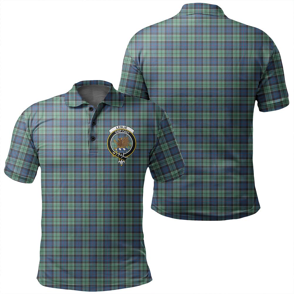 Leslie Hunting Tartan Classic Crest Polo Shirt