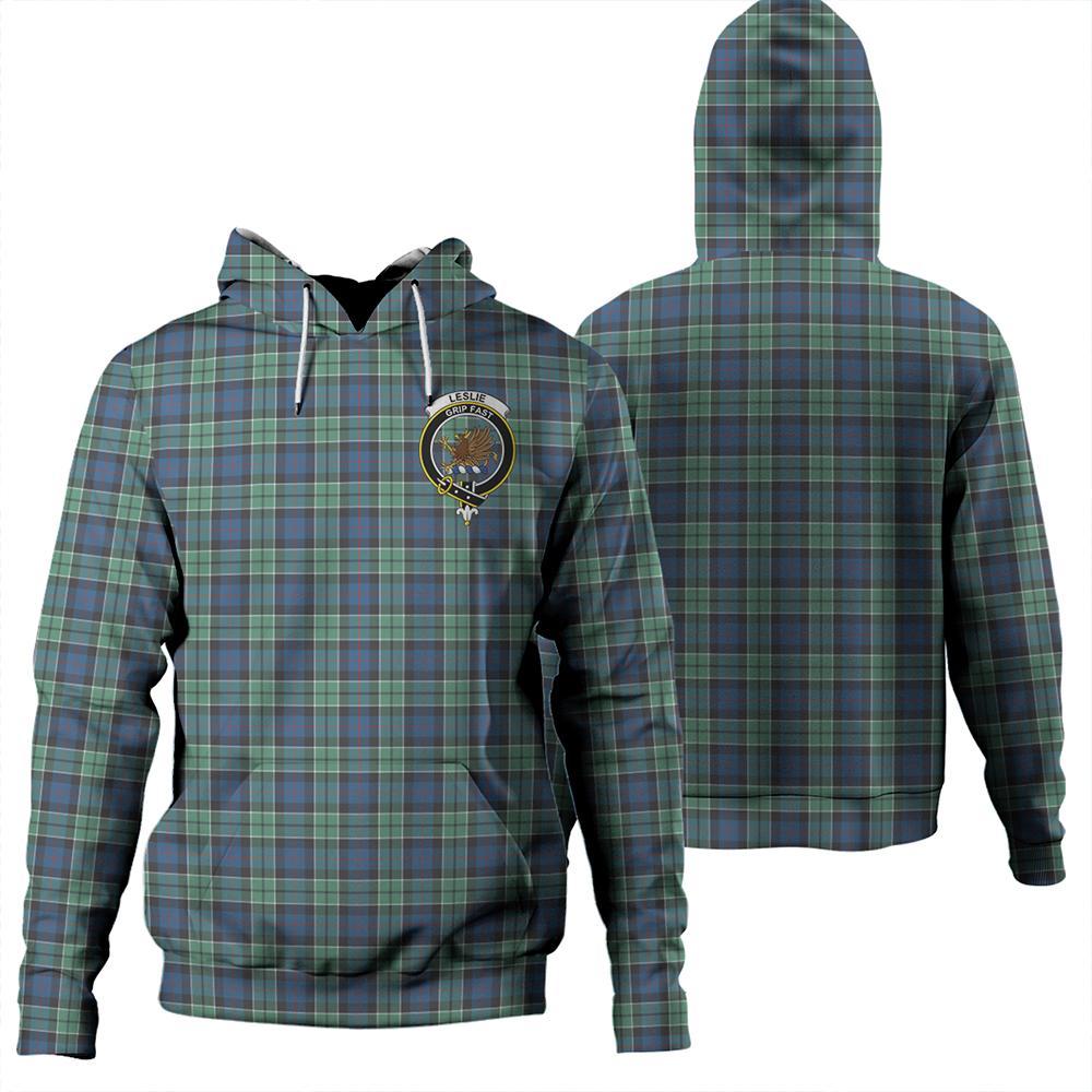 Leslie Hunting Tartan Classic Crest Hoodie