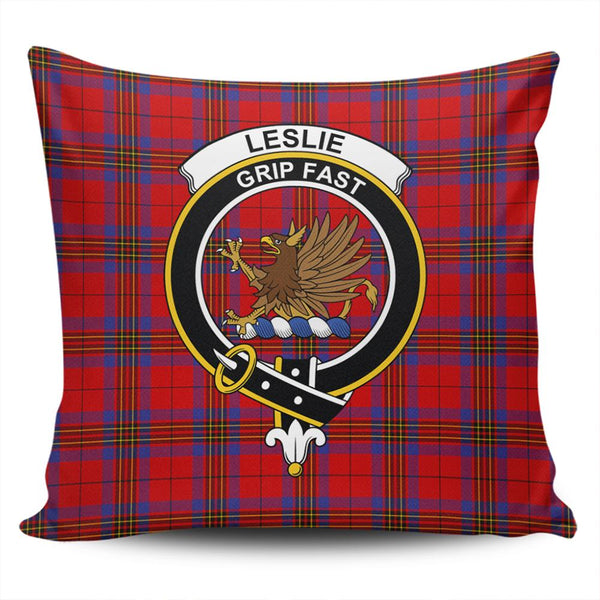 Leslie Modern Tartan Classic Crest Pillow Cover