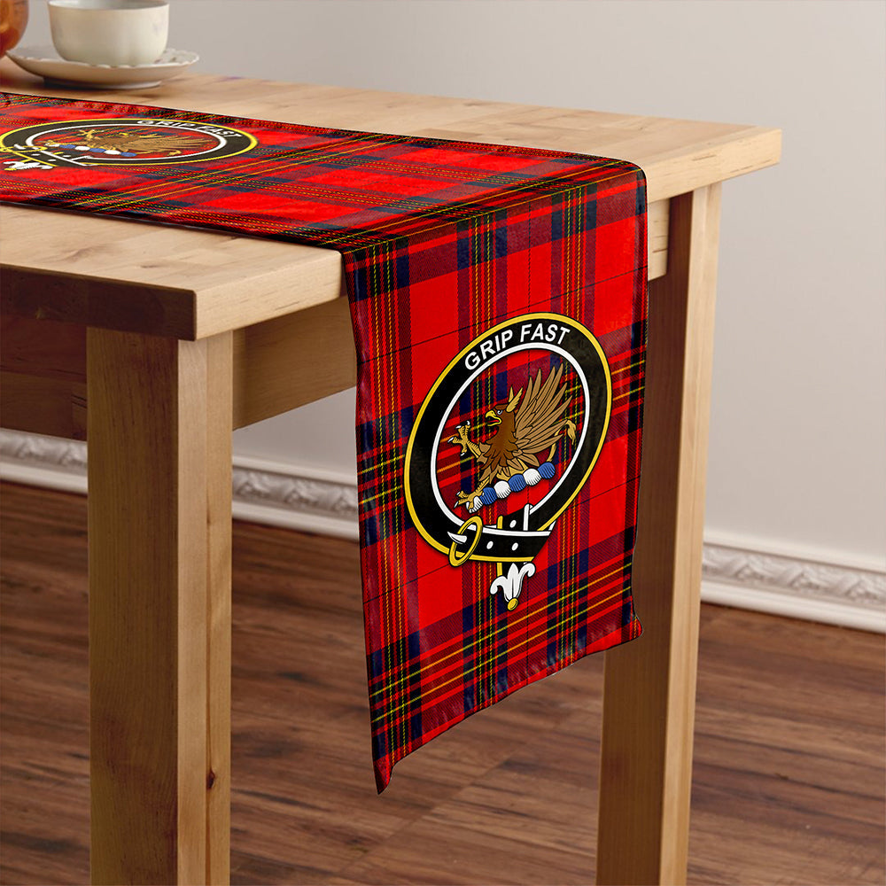 Leslie Modern Clan Badge Tartan Table Runner