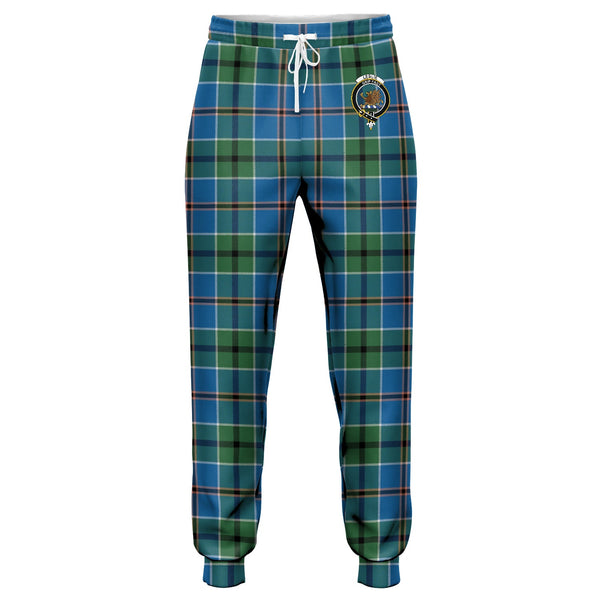 Leslie of the Hebrides Ancient Clan Badge Tartan Jogger Pants