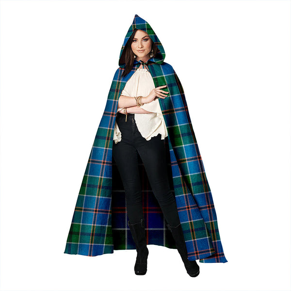 Leslie of the Hebrides Ancient Clan Badge Tartan Hooded Cloak