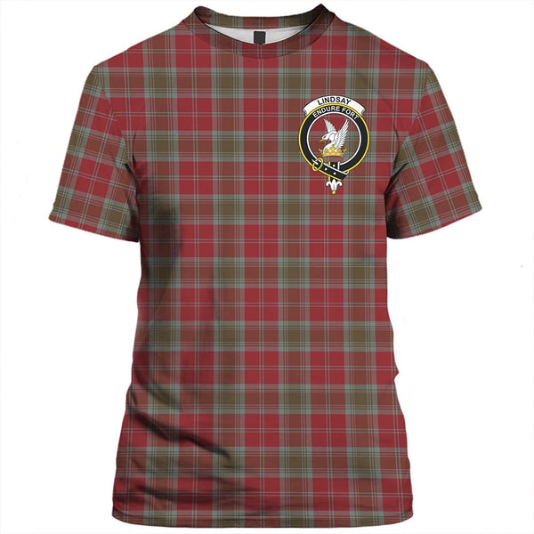 Lindsay Weathered Tartan Classic Crest T-Shirt