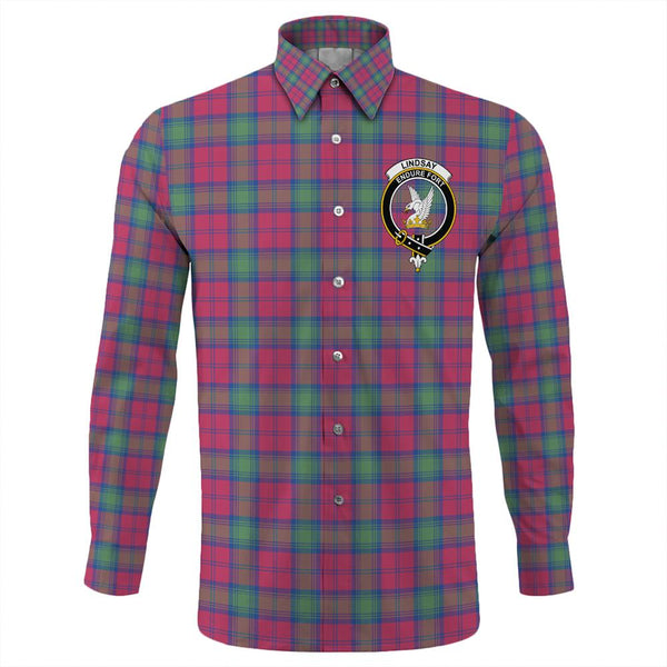 Lindsay Ancient Tartan Classic Crest Long Sleeve Button Shirt