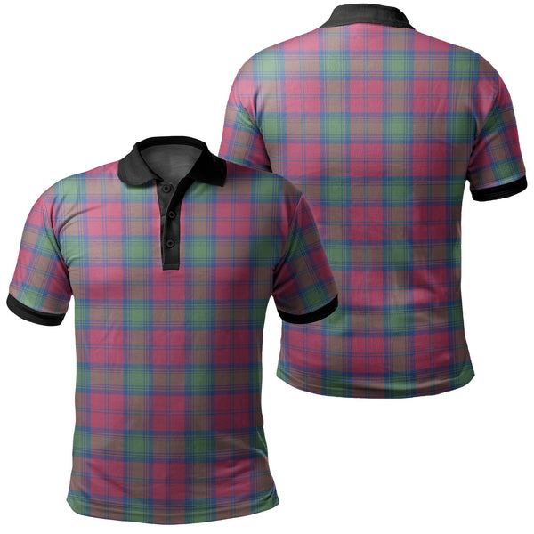 Lindsay Ancient Tartan Classic Polo Shirt Black Neck 2 Style