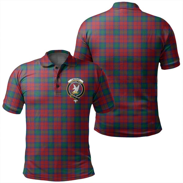 Lindsay Modern Tartan Classic Crest Polo Shirt