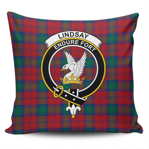 Lindsay Modern Tartan Classic Crest Pillow Cover