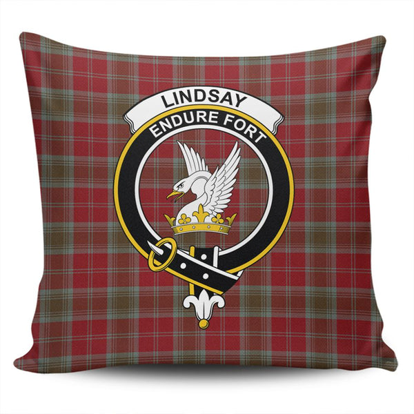 Lindsay Weathered Tartan Classic Crest Pillow Cover