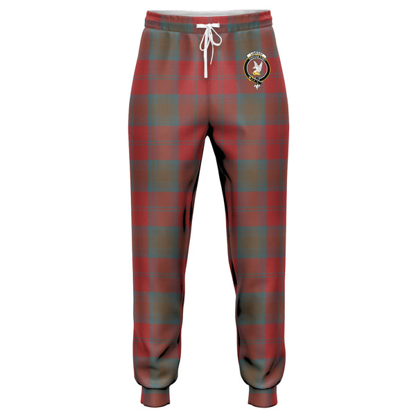 Lindsay Weathered Clan Badge Tartan Jogger Pants