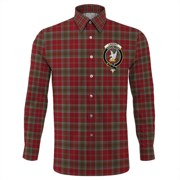 Lindsay Weathered Tartan Classic Crest Long Sleeve Button Shirt