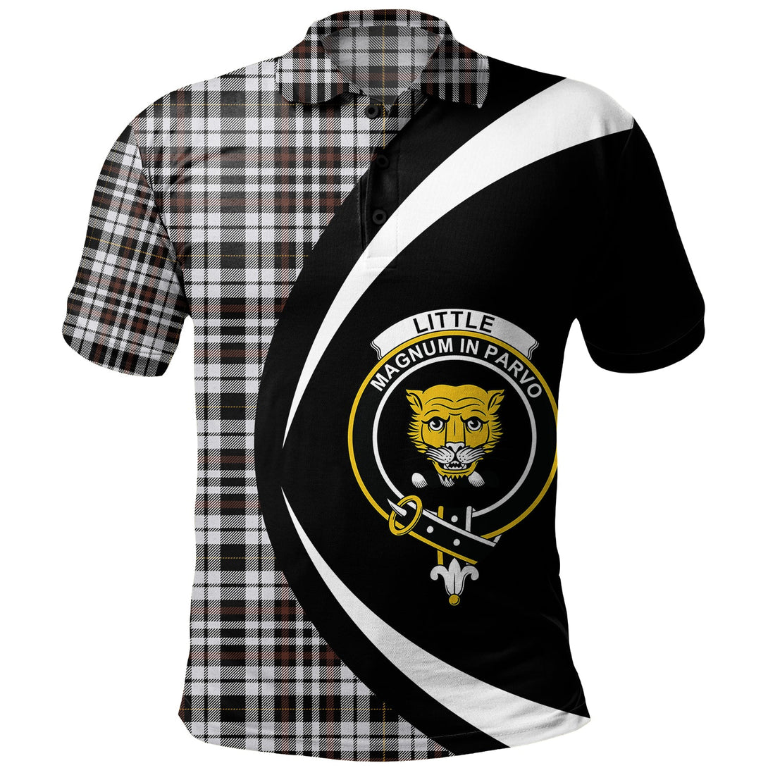 Little Arisaid Modern Clan Badge Tartan Polo Shirt Circle Style Personalized