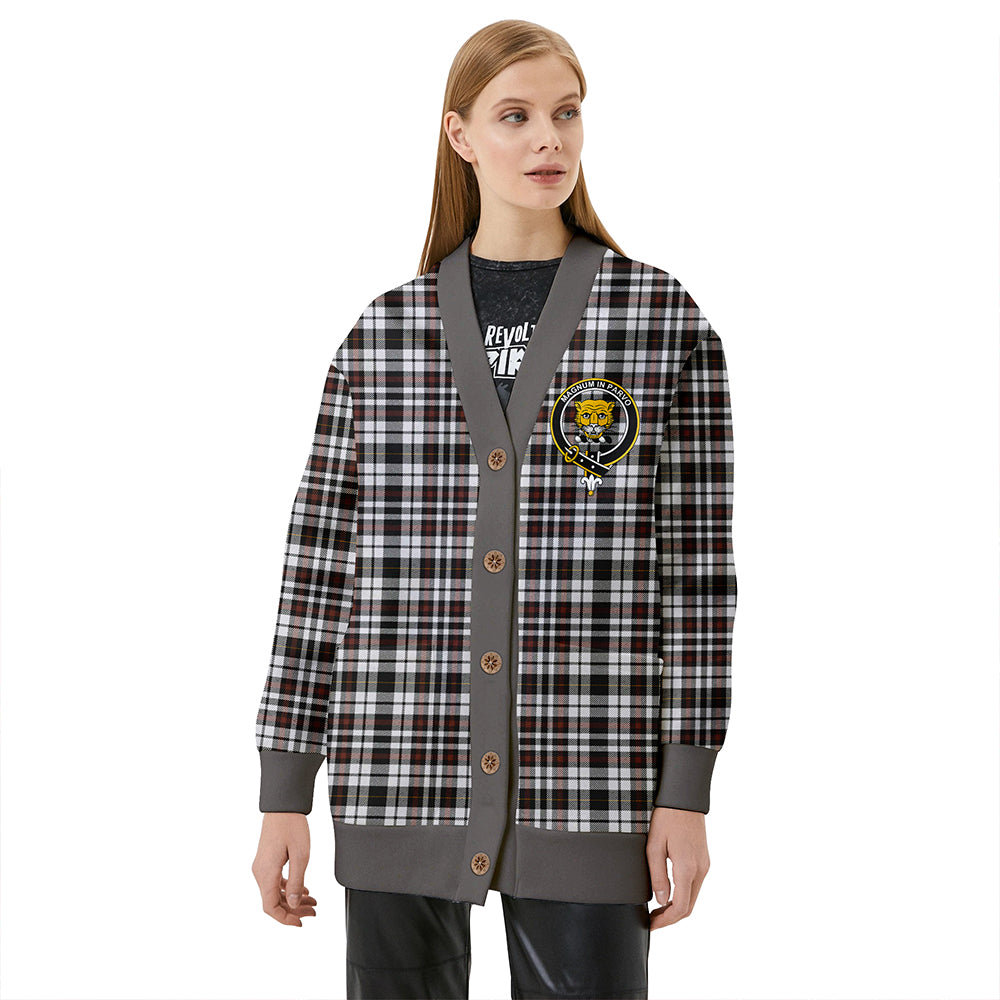 Little Arisaid Modern Clan Badge Tartan V-neck Cardigan