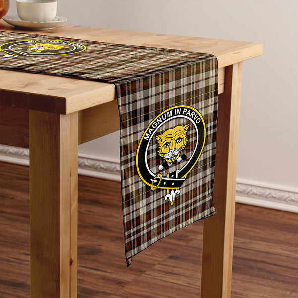 Little Arisaid Weathered Clan Badge Tartan Table Runner