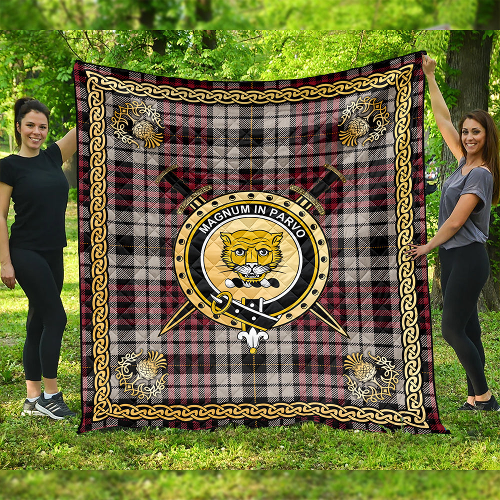 Little Dress Ancient Clan Badge Tartan Premium Quilt Celtic Shield