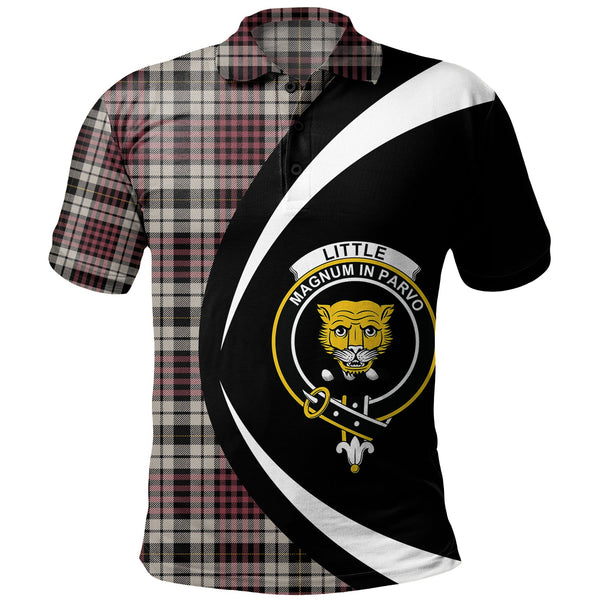 Little Dress Ancient Clan Badge Tartan Polo Shirt Circle Style Personalized