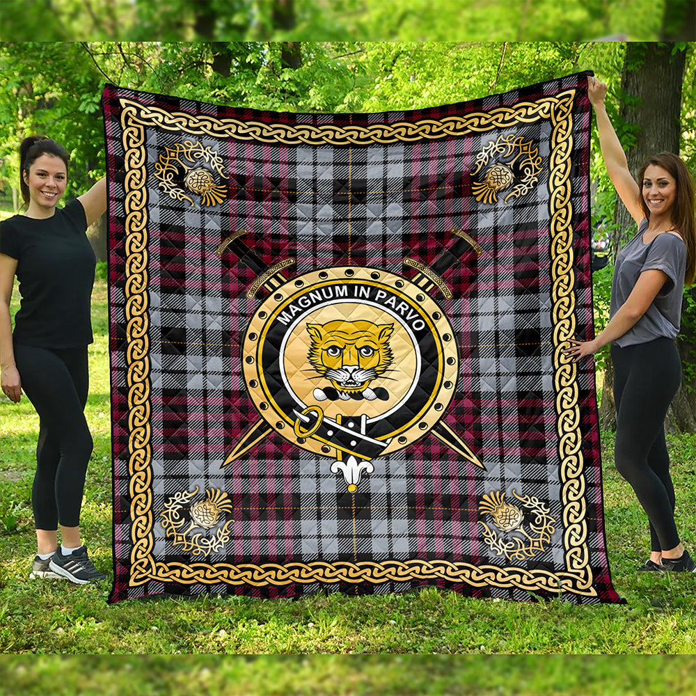 Little Dress Modern Clan Badge Tartan Premium Quilt Celtic Shield