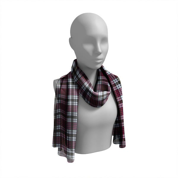 Little Dress Modern Tartan Classic Silk Habotai Long Scarf