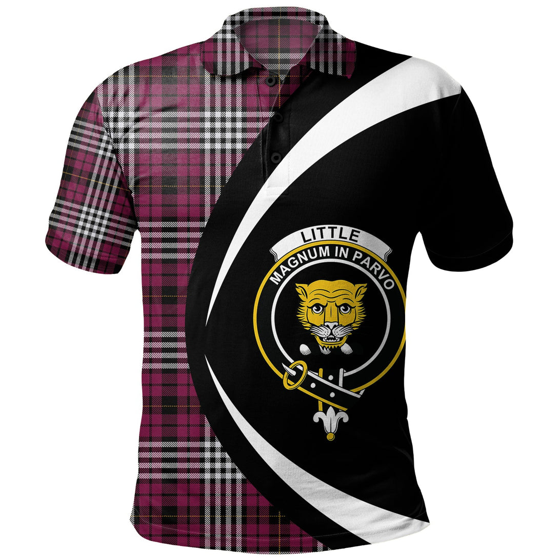 Little of Morton Rigg Modern Clan Badge Tartan Polo Shirt Circle Style Personalized