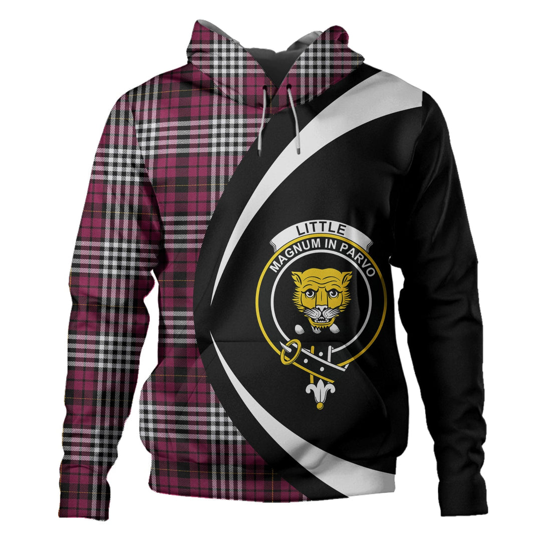 Little of Morton Rigg Modern Clan Badge Tartan Hoodie Circle Style