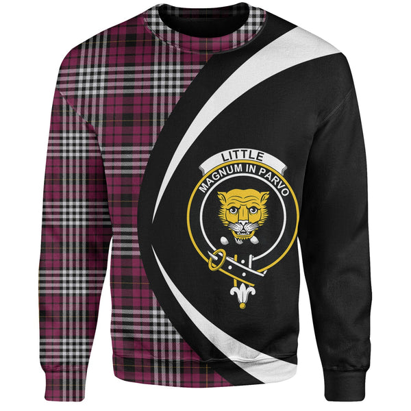 Little of Morton Rigg Modern Clan Badge Tartan Sweatshirt Circle Style Personalized