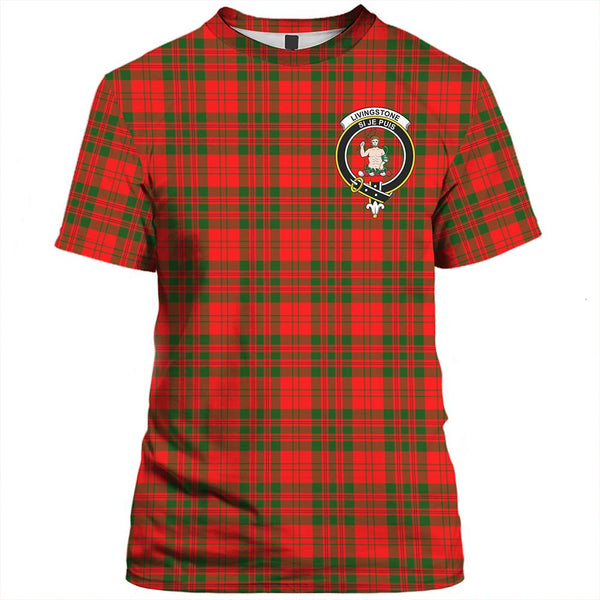 Livingstone Modern Tartan Classic Crest T-Shirt