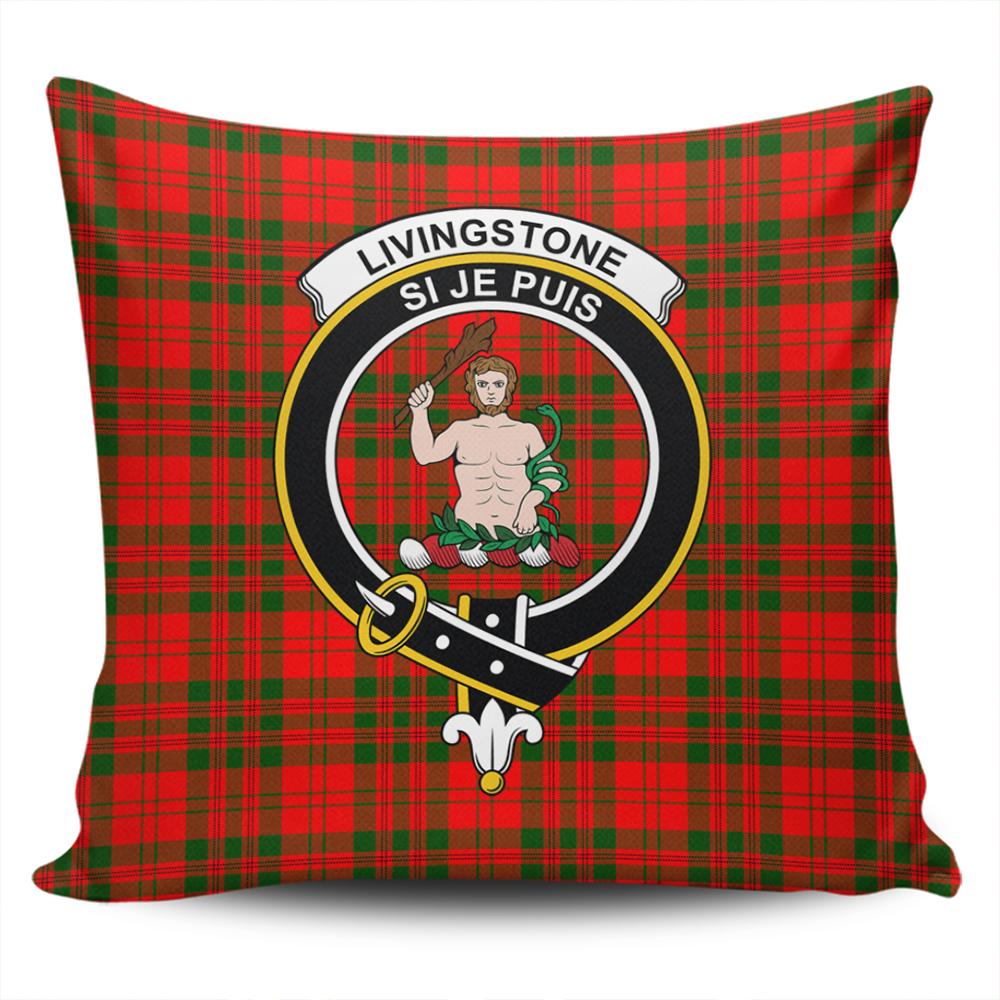 Livingstone Modern Tartan Classic Crest Pillow Cover