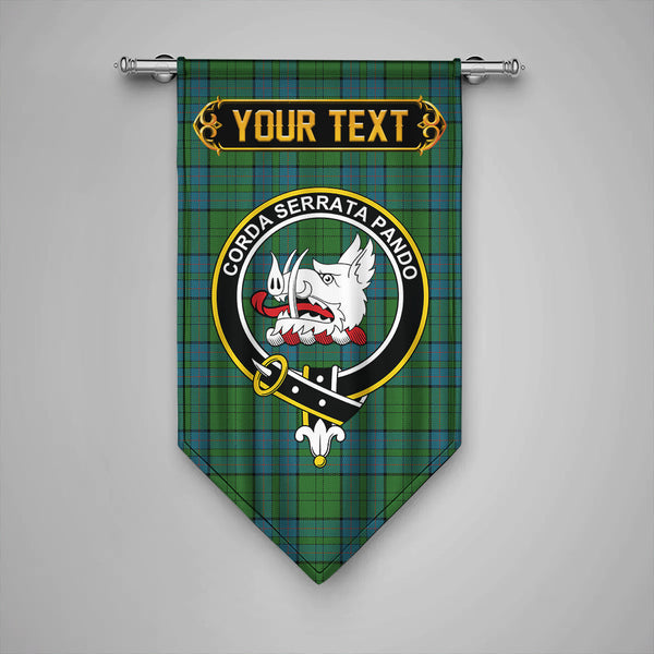 Lockhart Ancient Clan Badge Tartan Gonfalon Personalize