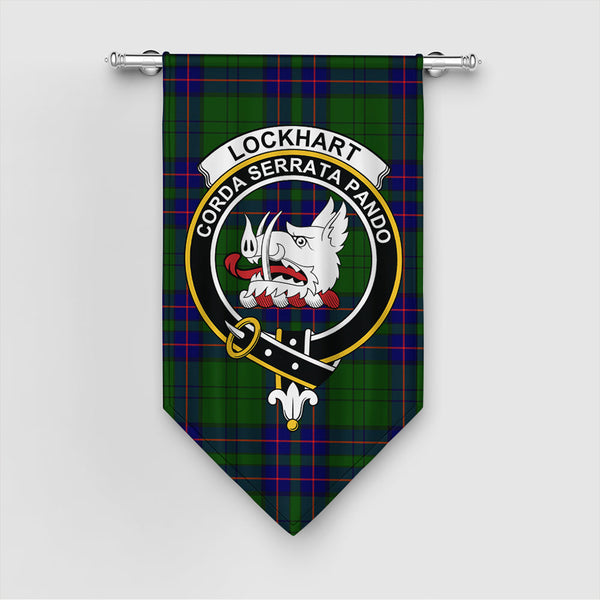 Lockhart Tartan Classic Crest Gonfalon