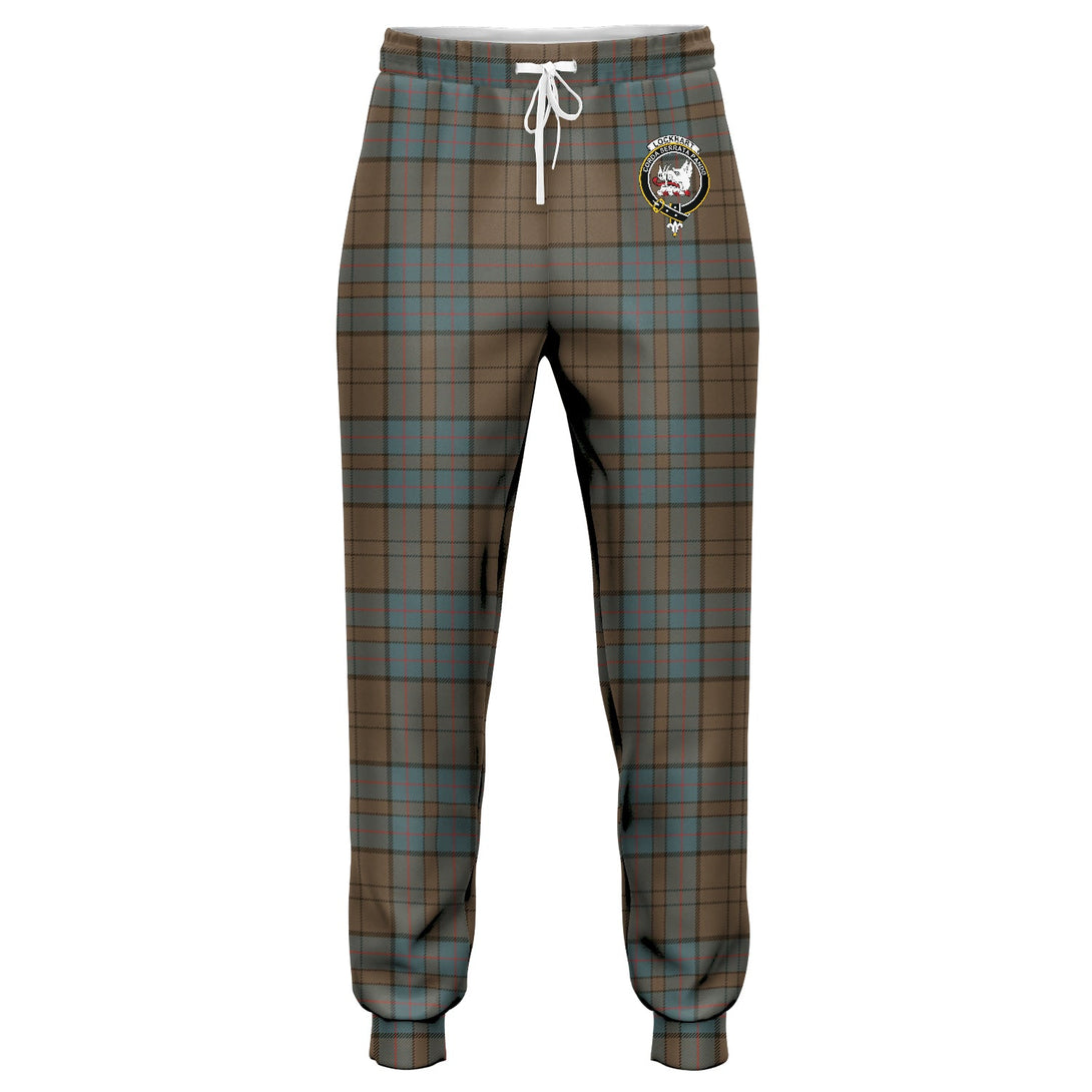 Lockhart Weathered Clan Badge Tartan Jogger Pants