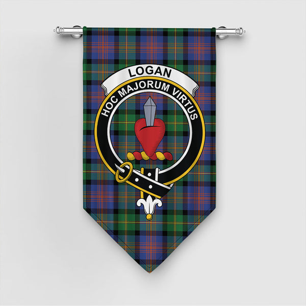 Logan Ancient Tartan Classic Crest Gonfalon