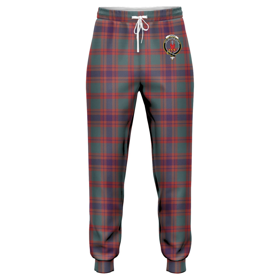 Logan Light Weathered Clan Badge Tartan Jogger Pants