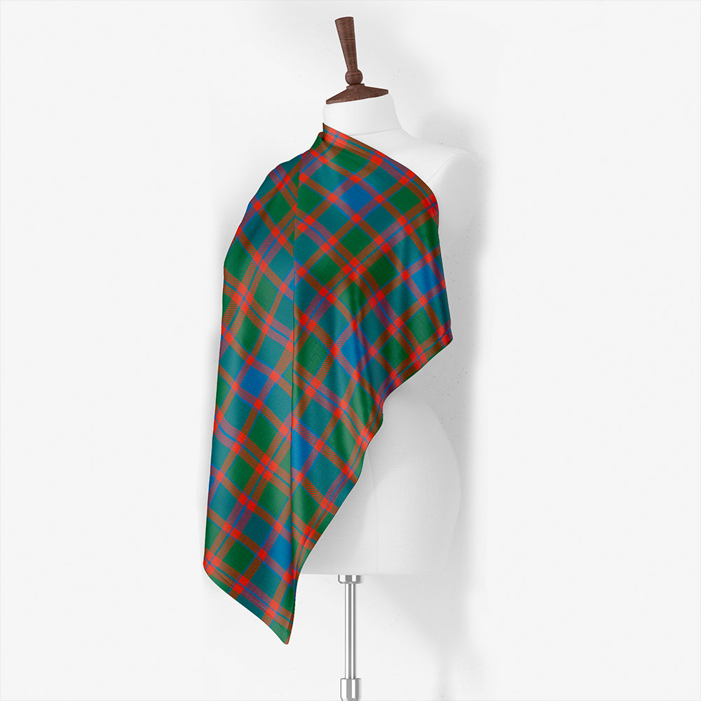 Logan #5 Ancient Tartan Classic Silk Habotai Square Scarf