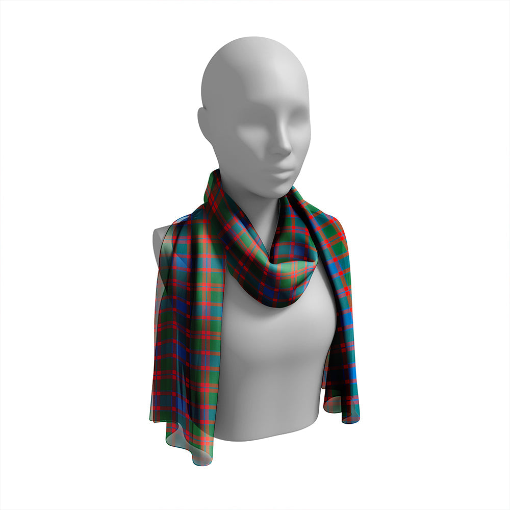 Logan #5 Ancient Tartan Classic Silk Habotai Long Scarf