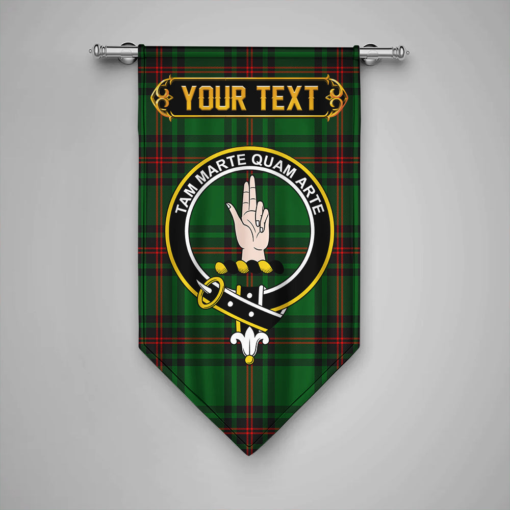 Logie Clan Badge Tartan Gonfalon Personalize