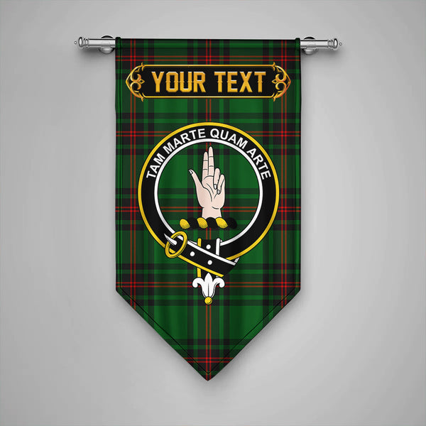 Logie Clan Badge Tartan Gonfalon Personalize