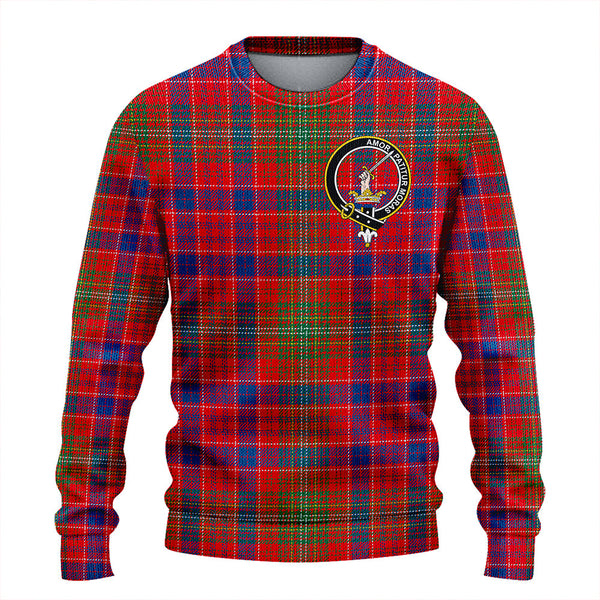 Lumsden Modern Clan Badge Tartan Knitted Sweater