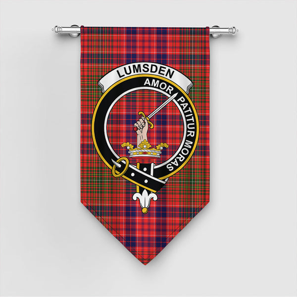 Lumsden Modern Tartan Classic Crest Gonfalon